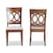 Baxton Studio Lucie Modern and Contemporary Grey Fabric and Walnut Brown Finished Wood 2-Piece Dining Chair Set 176-10544-Zoro - alternate 3